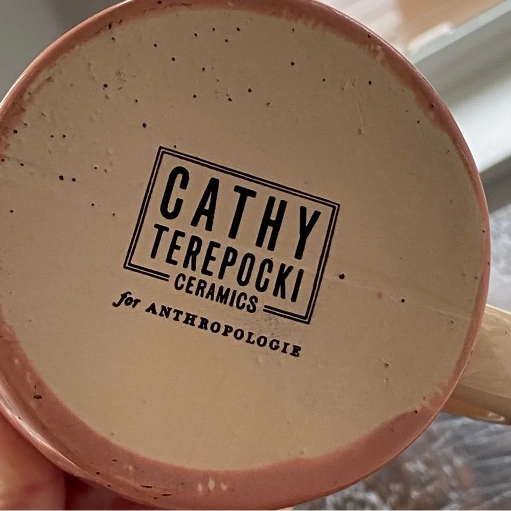 Anthropologie Cathy Terepocki Clay Ceramic Mug Unused